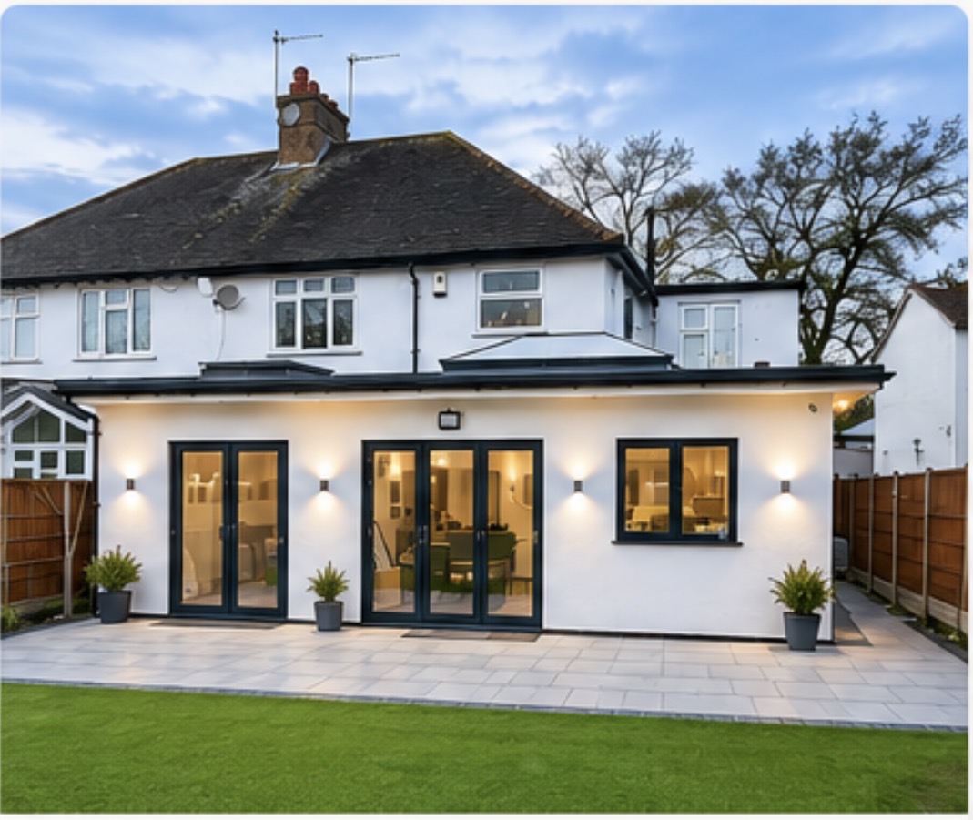 Completed house extension